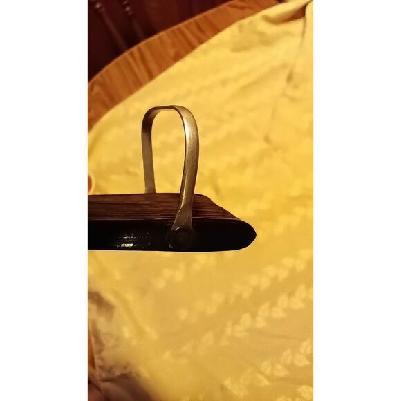 Vintage rose wood and silk Oriental hand fan in fair condition still useable but - Picture 14 of 15